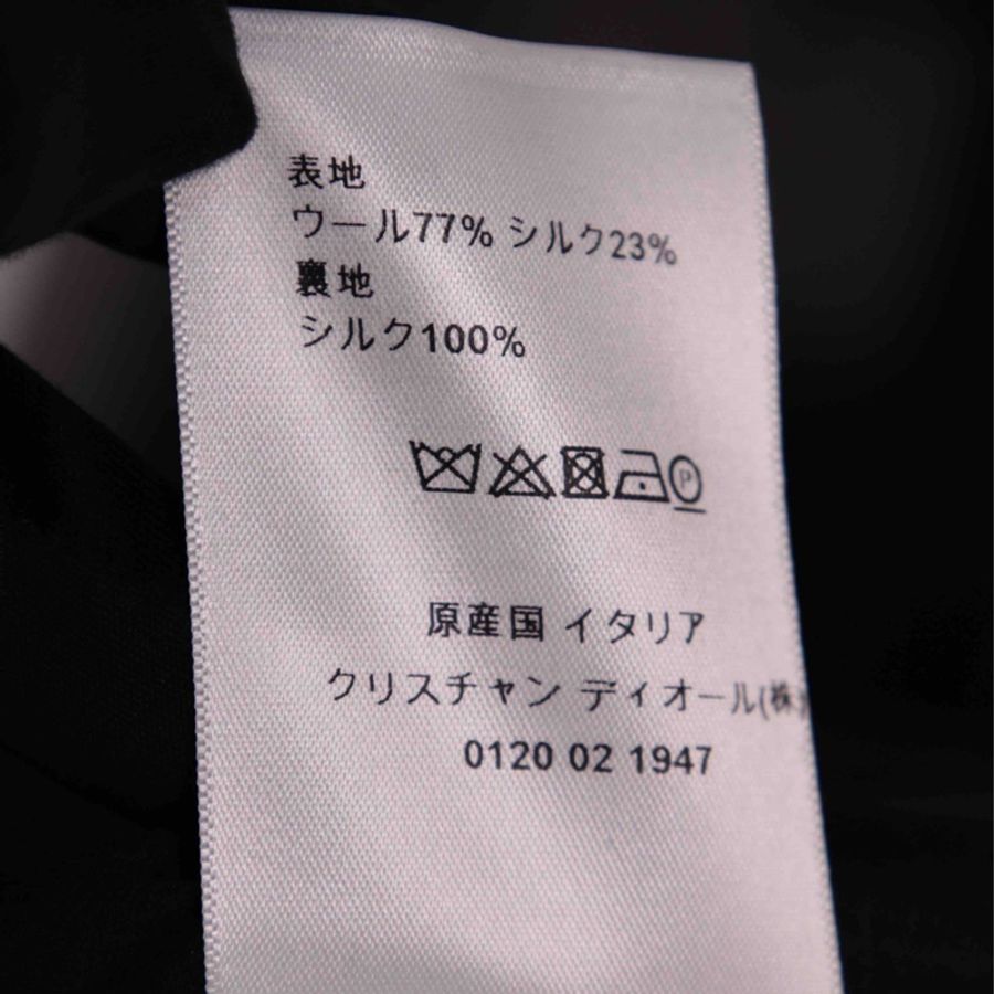Dior深蓝色羊毛CD扣三口袋西装外套上衣-21