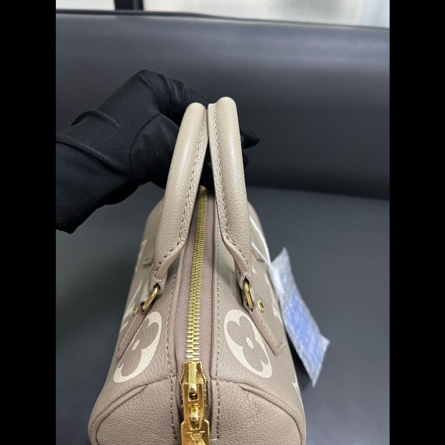LV speedy20 大象灰全皮-8