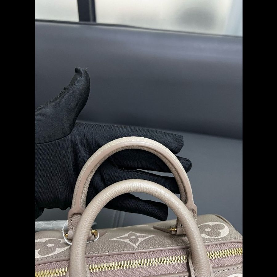 LV speedy20 大象灰全皮-9