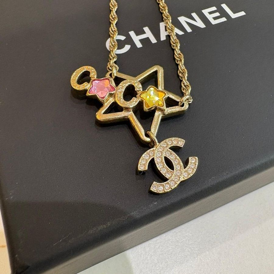 *SHIHNA名牌精品*CHANEL新款彩鑽雙C項鍊-2