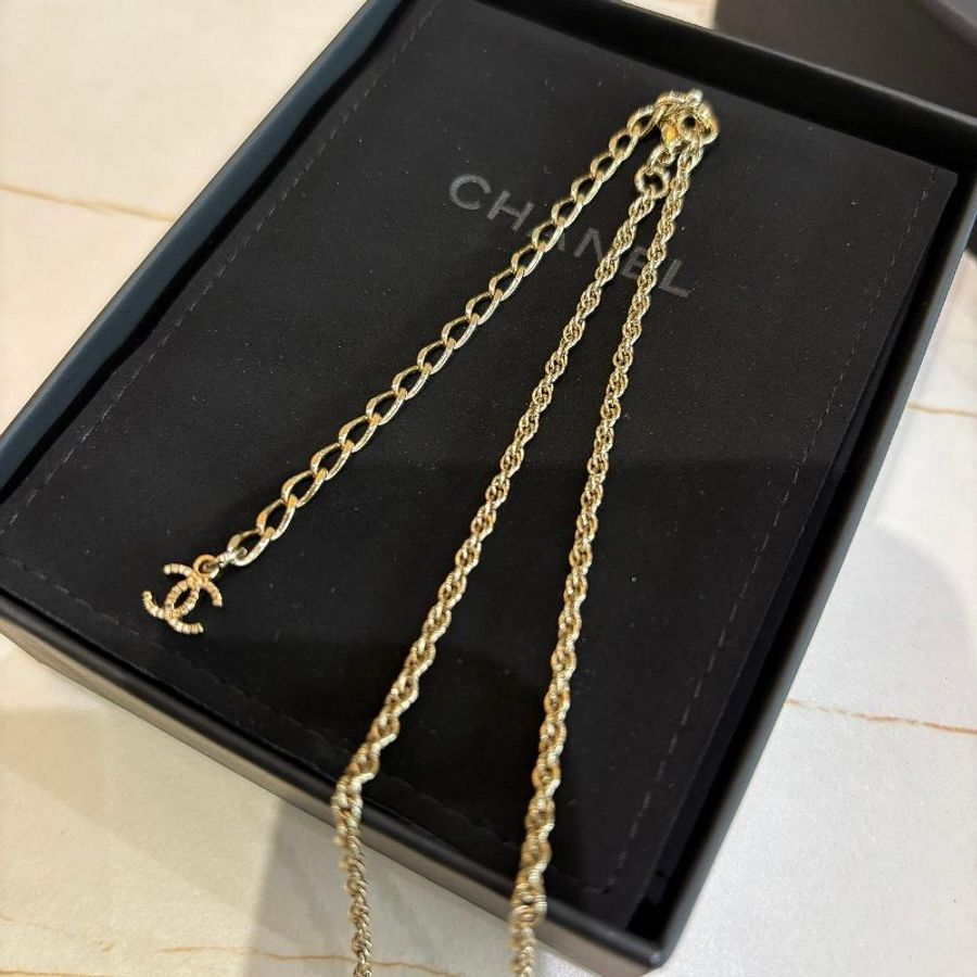 *SHIHNA名牌精品*CHANEL新款彩鑽雙C項鍊-4