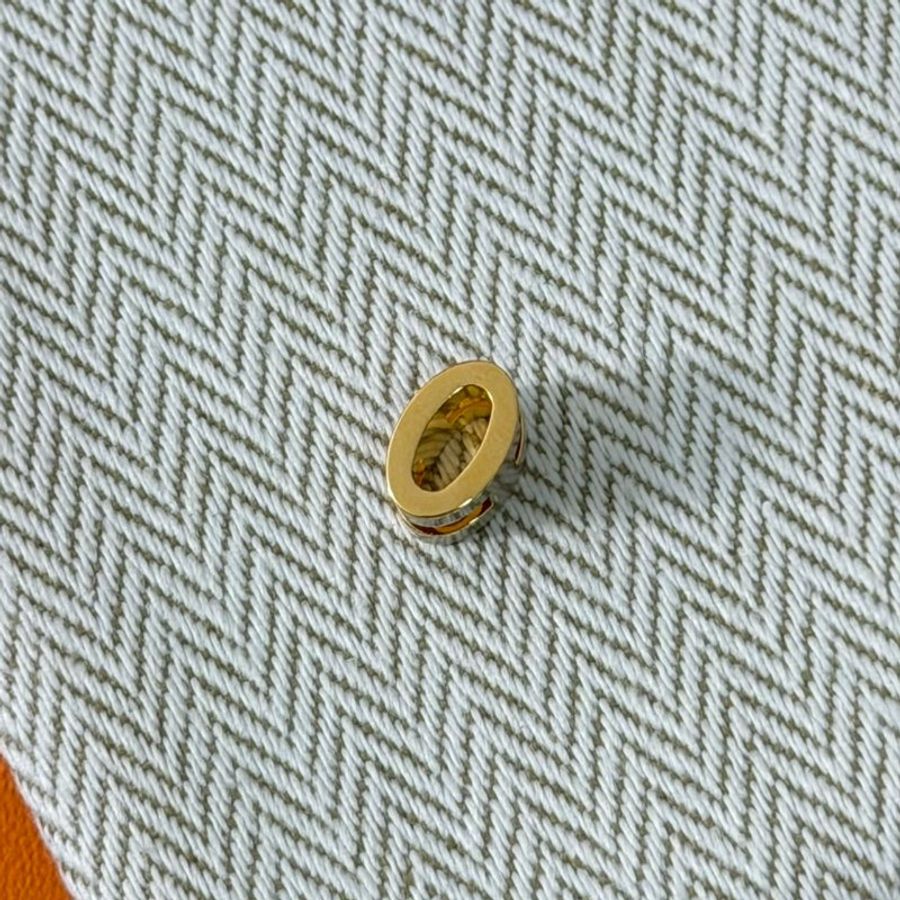 🏷Hermes 愛馬仕．Mini Pop H 項鍊 奶茶金-9