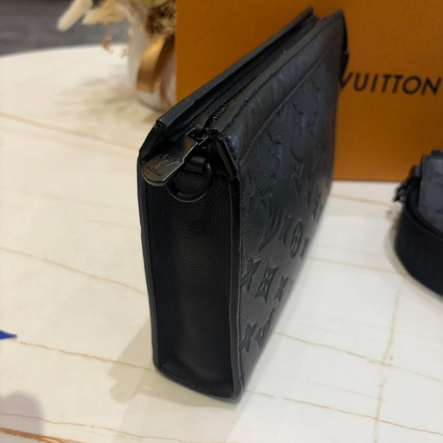 *SHIHNA名牌精品* LV M81115 Gaston 牛皮壓紋隨身斜揹包-1