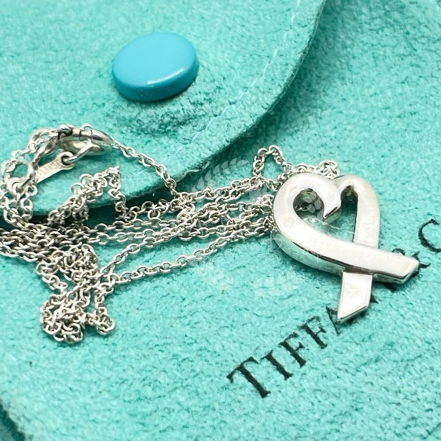 ~~趴趴小舖~~極新正品Tiffany &Co  Loving Heart愛心項鍊(S號)2606261381-10