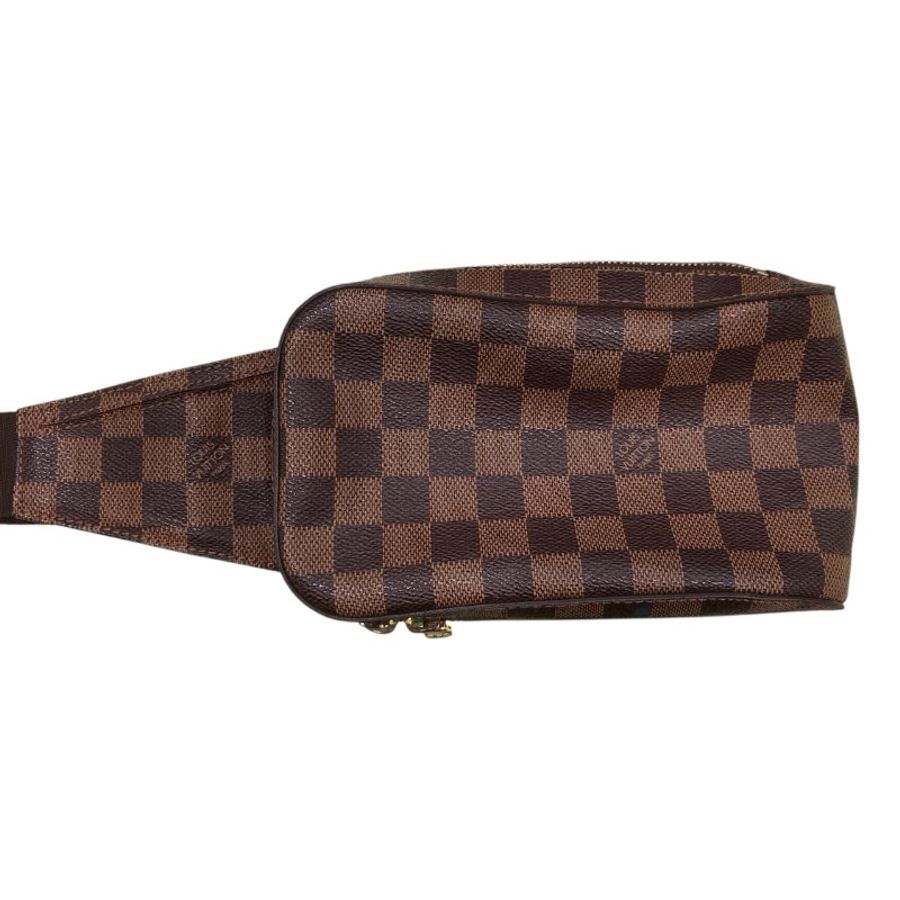 LOUIS VUITTON 路易威登 N51994 GERONIMOS 胸包 PVC帆布 棕色  金釦-1