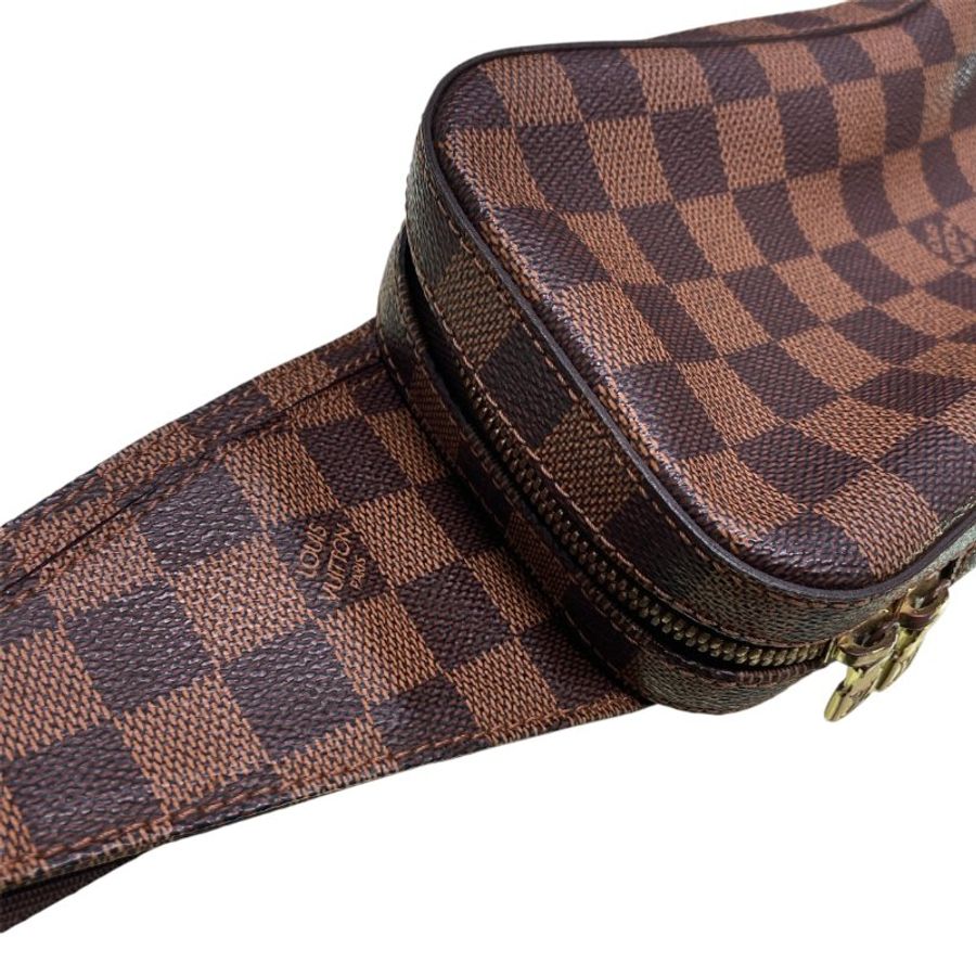 LOUIS VUITTON 路易威登 N51994 GERONIMOS 胸包 PVC帆布 棕色  金釦-10