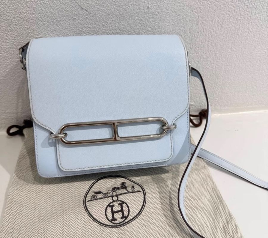 Hermes Mini Roulis 豬鼻子 聖杯藍 z刻✨🩷✨-0