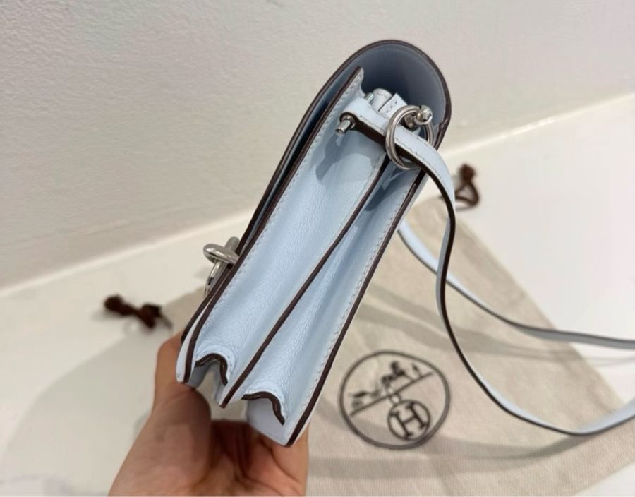 Hermes Mini Roulis 豬鼻子 聖杯藍 z刻✨🩷✨-2