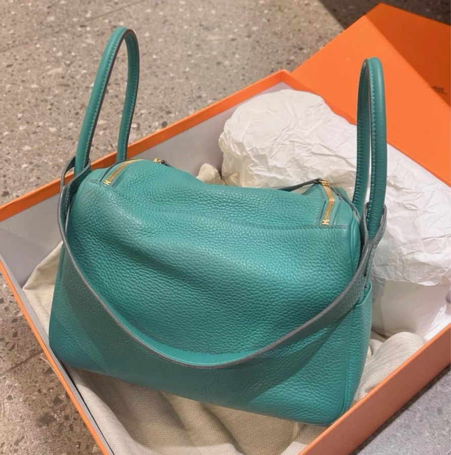 Hermes Lindy26 金扣 togo皮 D刻-2