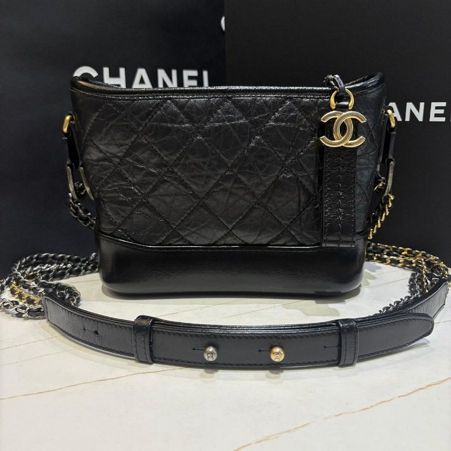 *SHIHNA名牌精品* CHANEL Gabrielle 雙鏈 小號 流浪包(保卡款)-0