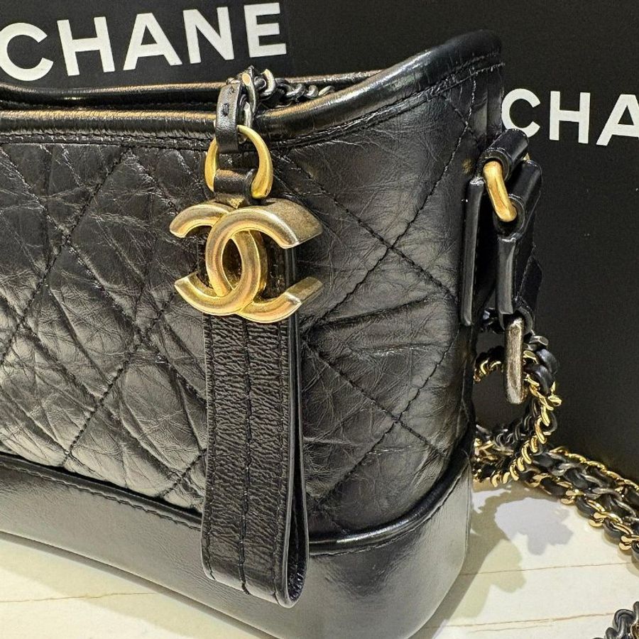 *SHIHNA名牌精品* CHANEL Gabrielle 雙鏈 小號 流浪包(保卡款)-2