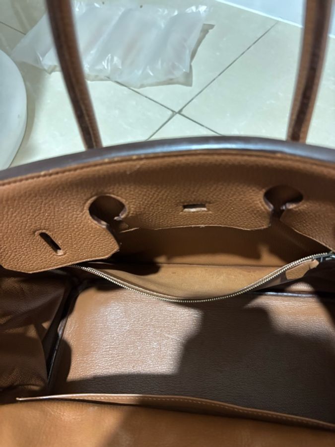 愛馬仕Hermes Birkin35 鉑金包 金剛色 金棕色 保值 女王氣場必備-14