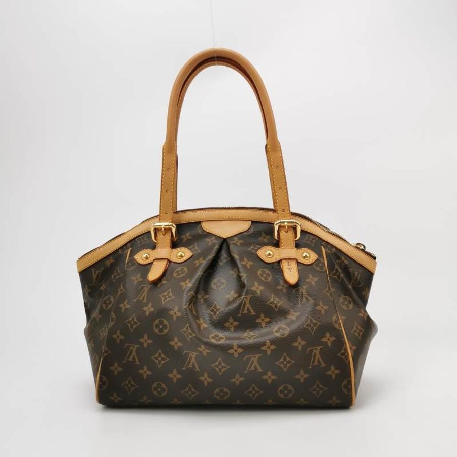 Louis Vuitton (LV) Tivoli大號植鞣革Monogram印花褶襉肩包-4