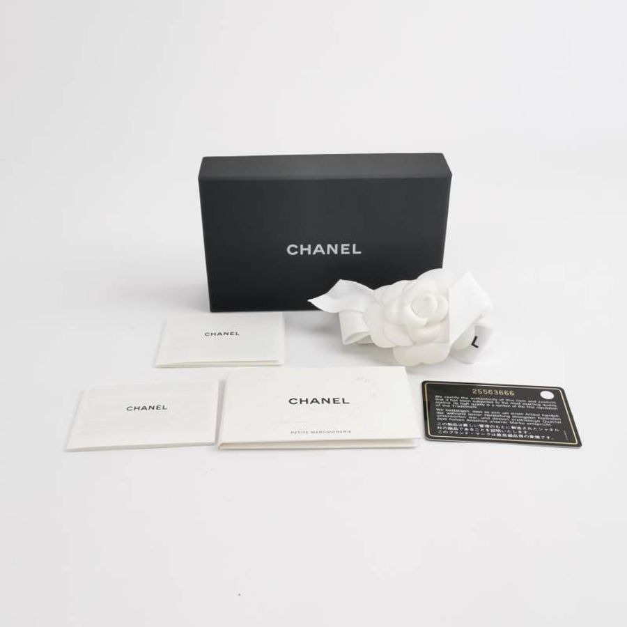 Chanel CC Bag牛皮菱格絎縫雙C Logo卡包-7