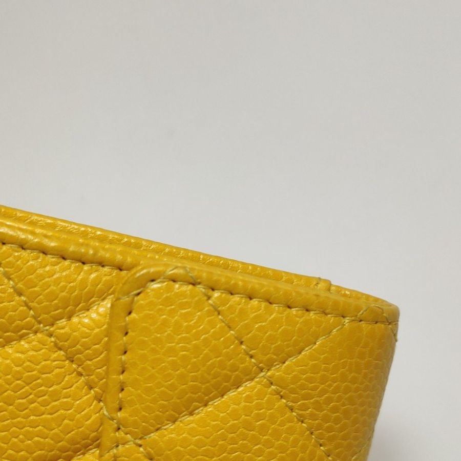 Chanel CC Bag牛皮菱格絎縫雙C Logo卡包-15