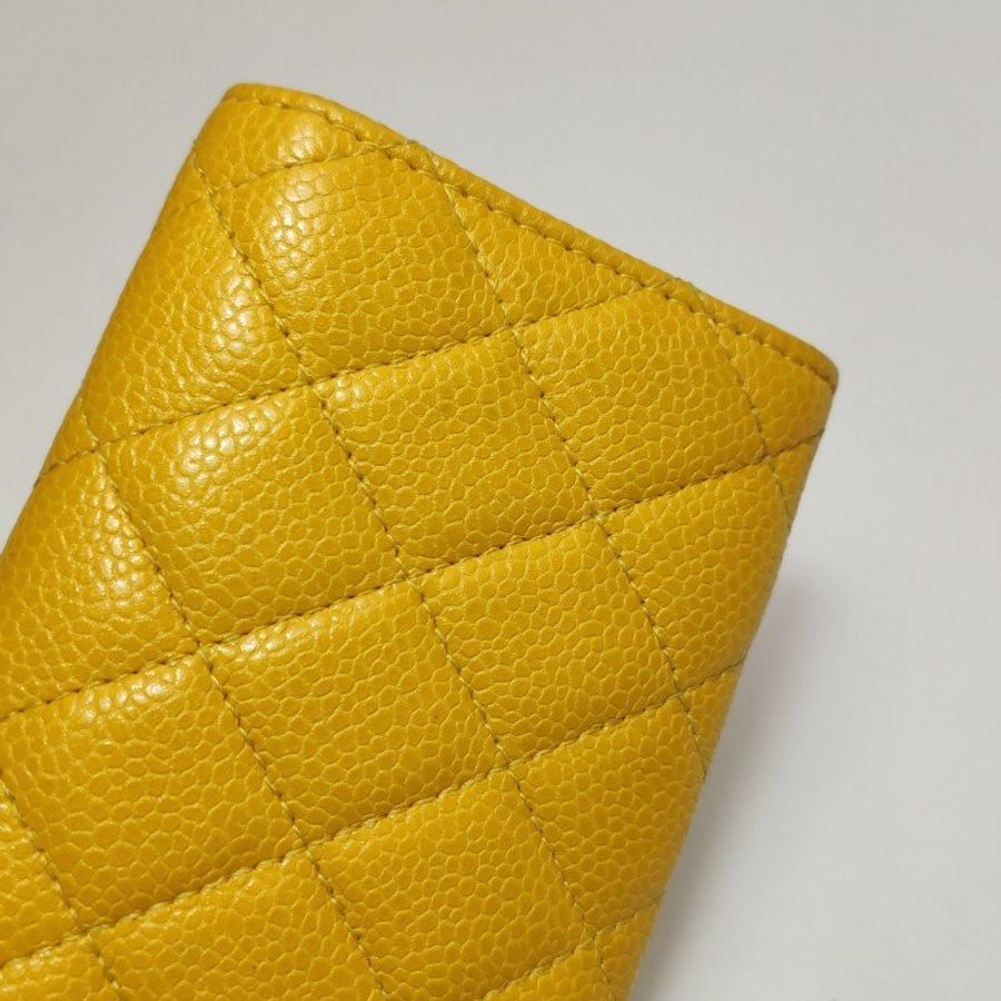 Chanel CC Bag牛皮菱格絎縫雙C Logo卡包-17