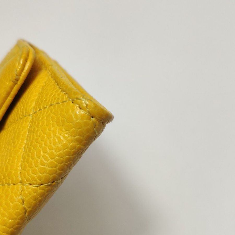 Chanel CC Bag牛皮菱格絎縫雙C Logo卡包-19