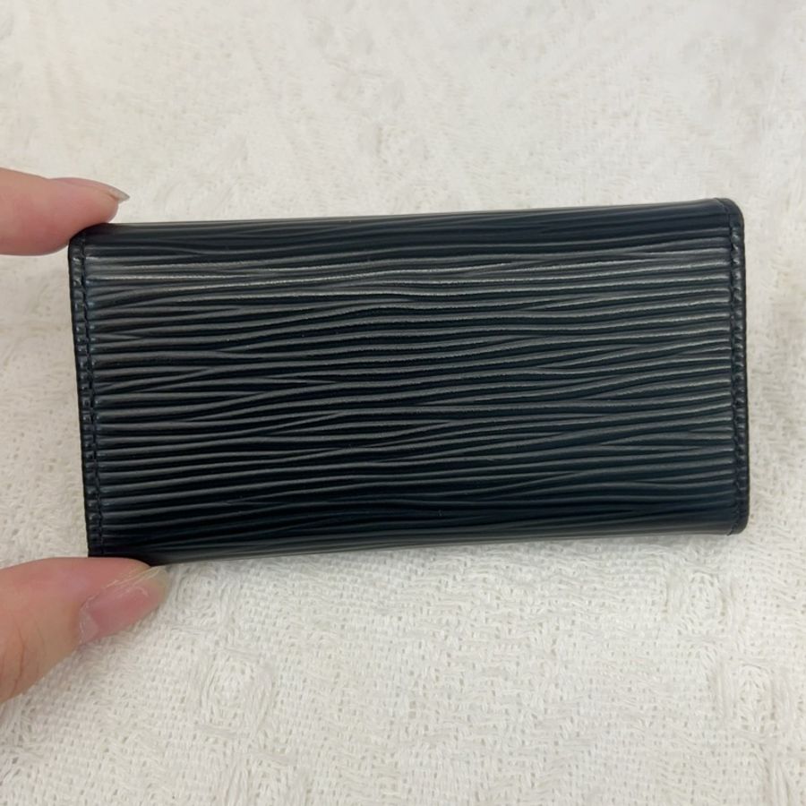Louis Vuitton EPI 四孔鑰匙包（黑）-17