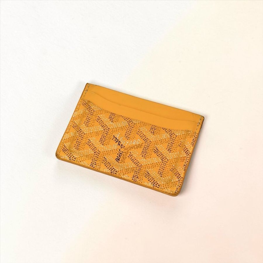 莉亞精品♡ Goyard 卡包 黃色 二手美品-0