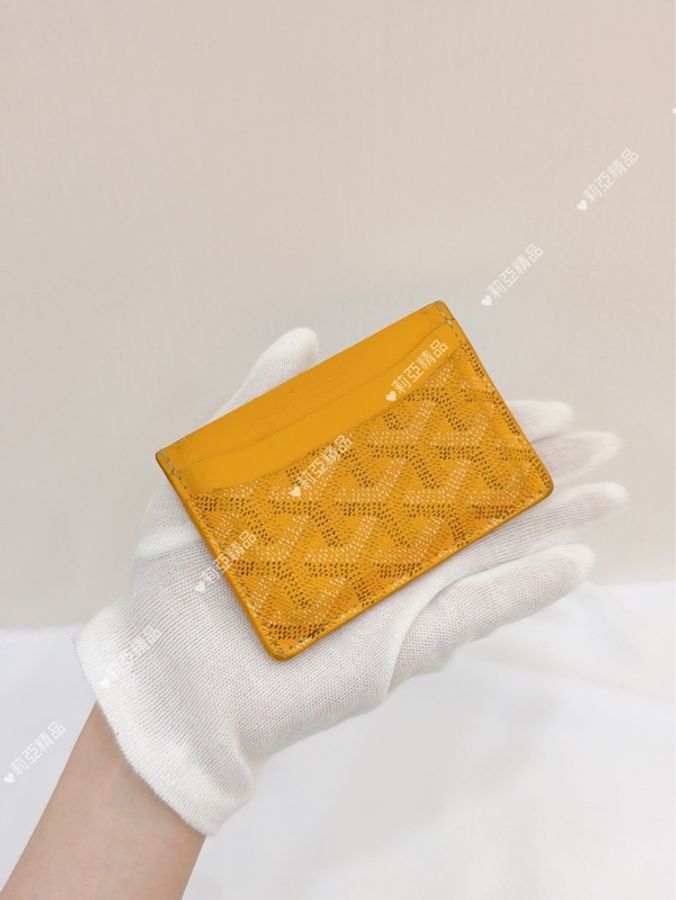 莉亞精品♡ Goyard 卡包 黃色 二手美品-2