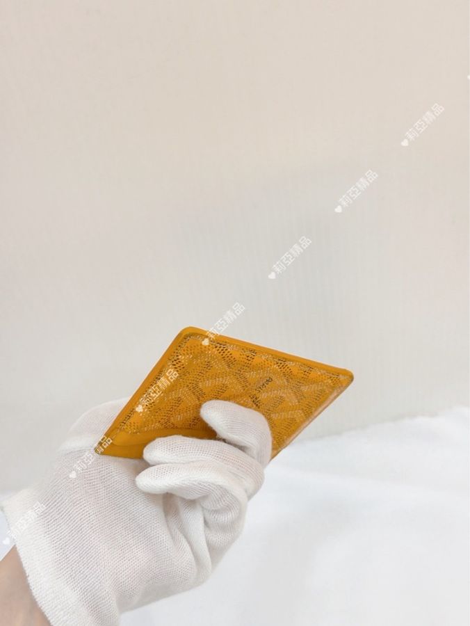莉亞精品♡ Goyard 卡包 黃色 二手美品-9