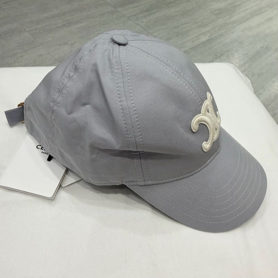 Celine 凱旋門 棒球帽 灰 S-4