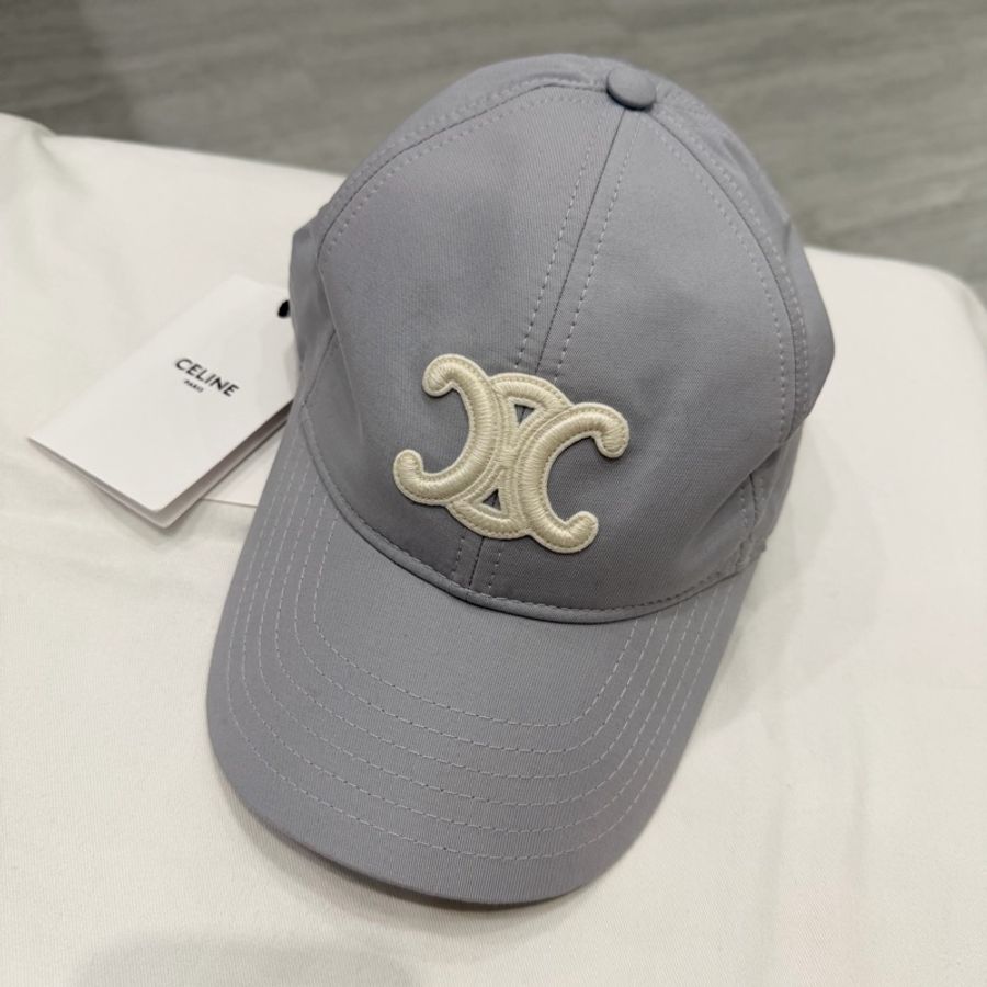 Celine 凱旋門 棒球帽 灰 S-5