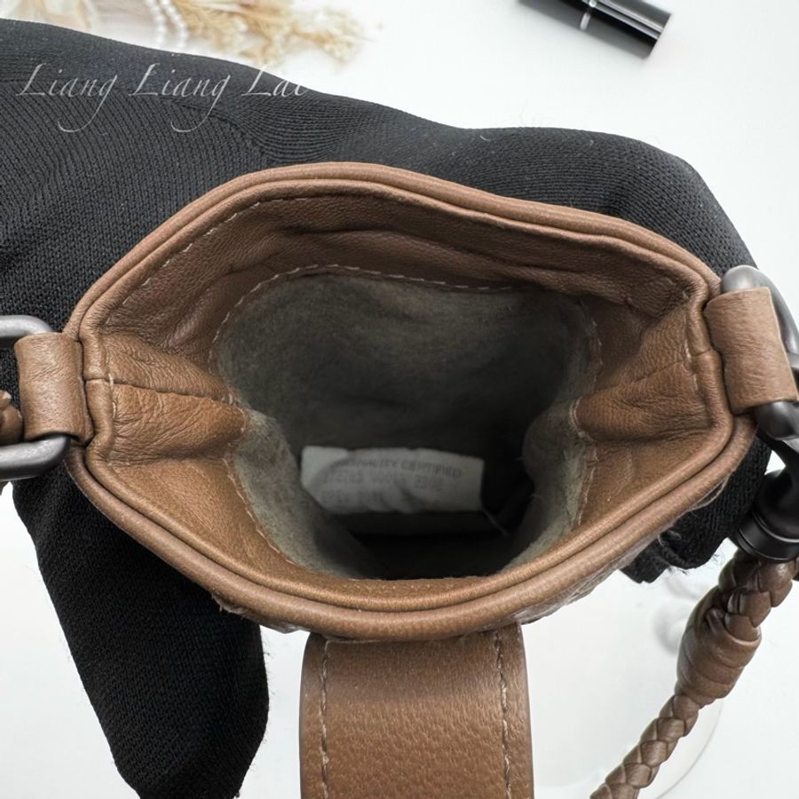 BOTTEGA VENETA BV 編織小羊皮焦糖棕色小提包｜小廢包｜萬用掛包-6