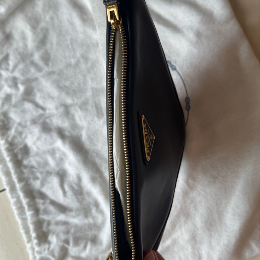 Prada Symbole Small Double Bag 黑×粉｜近新｜附原廠防塵袋-21