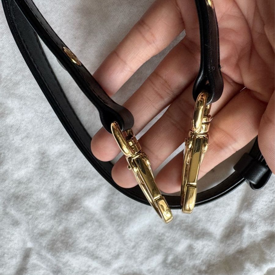 Prada Symbole Small Double Bag 黑×粉｜近新｜附原廠防塵袋-28