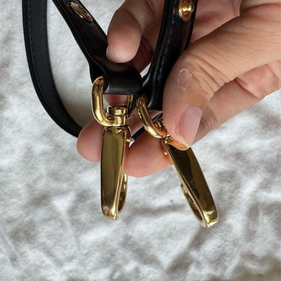 Prada Symbole Small Double Bag 黑×粉｜近新｜附原廠防塵袋-30