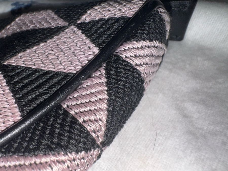 Prada Symbole Small Double Bag 黑×粉｜近新｜附原廠防塵袋-39