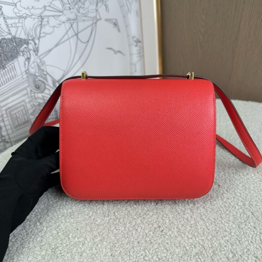 Hermes Constance康康19 番茄紅金扣 ep皮 X刻-1