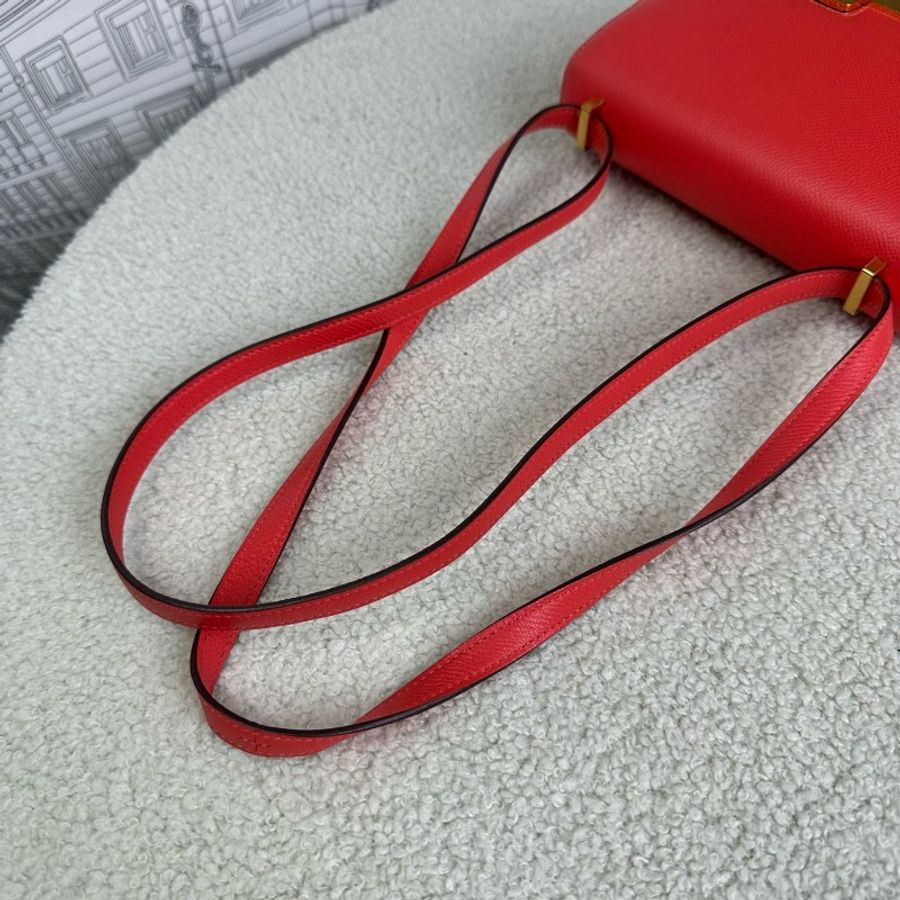 Hermes Constance康康19 番茄紅金扣 ep皮 X刻-10