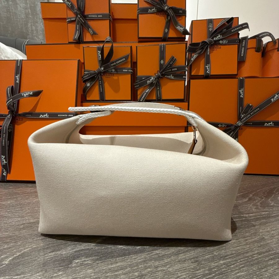 Hermes 米色飯盒包-7