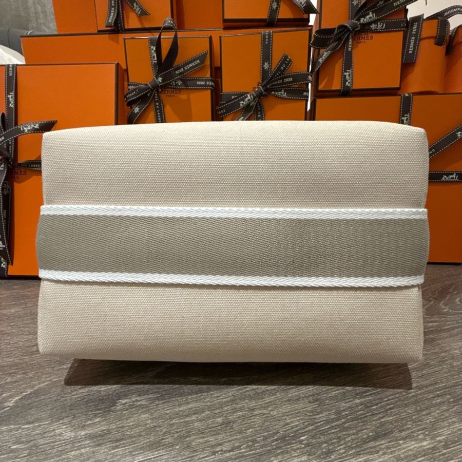 Hermes 米色飯盒包-8