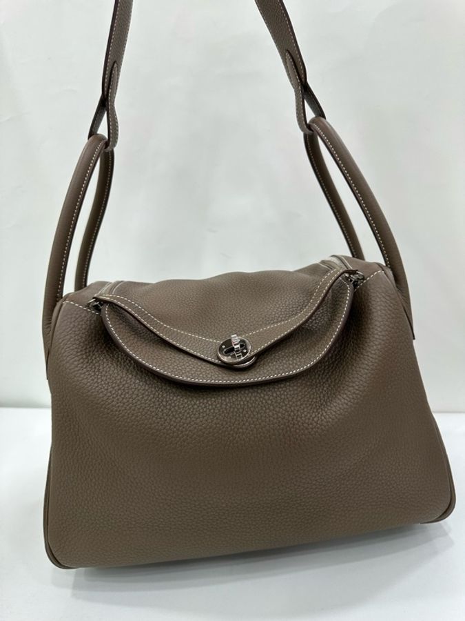 Hermes 愛馬仕 Lindy34大象灰銀扣 T刻-5