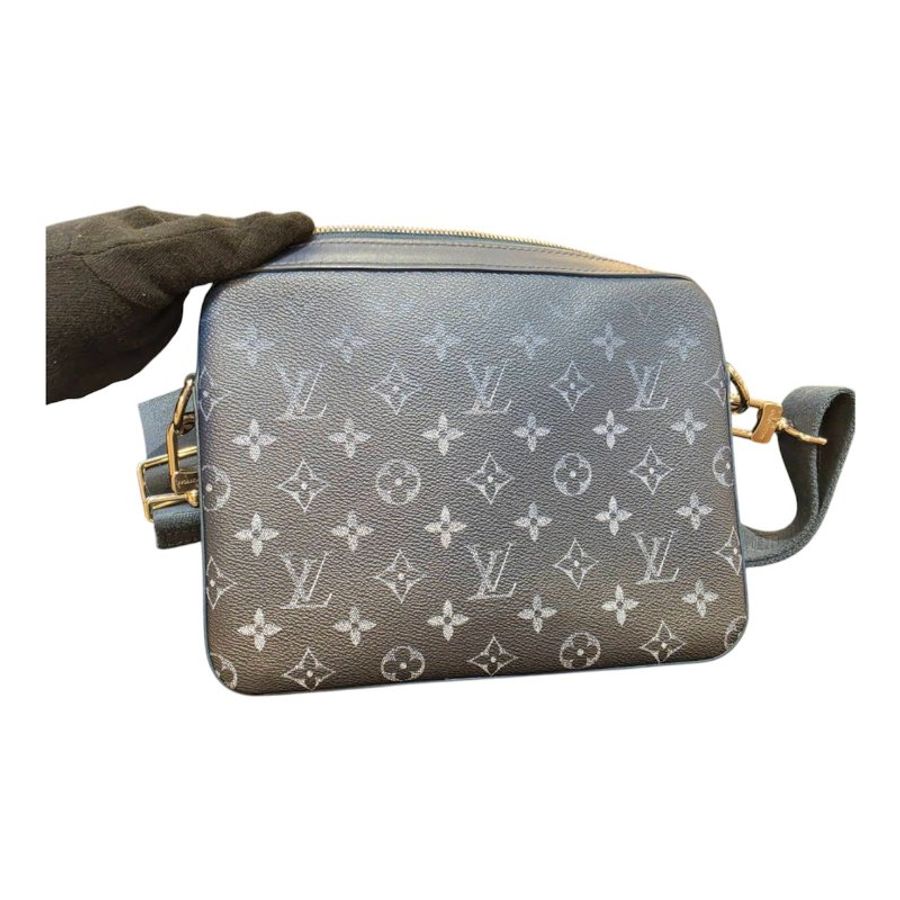 【美收精品】LV TRIO 海軍藍老花經典斜背郵差包 5-708-5