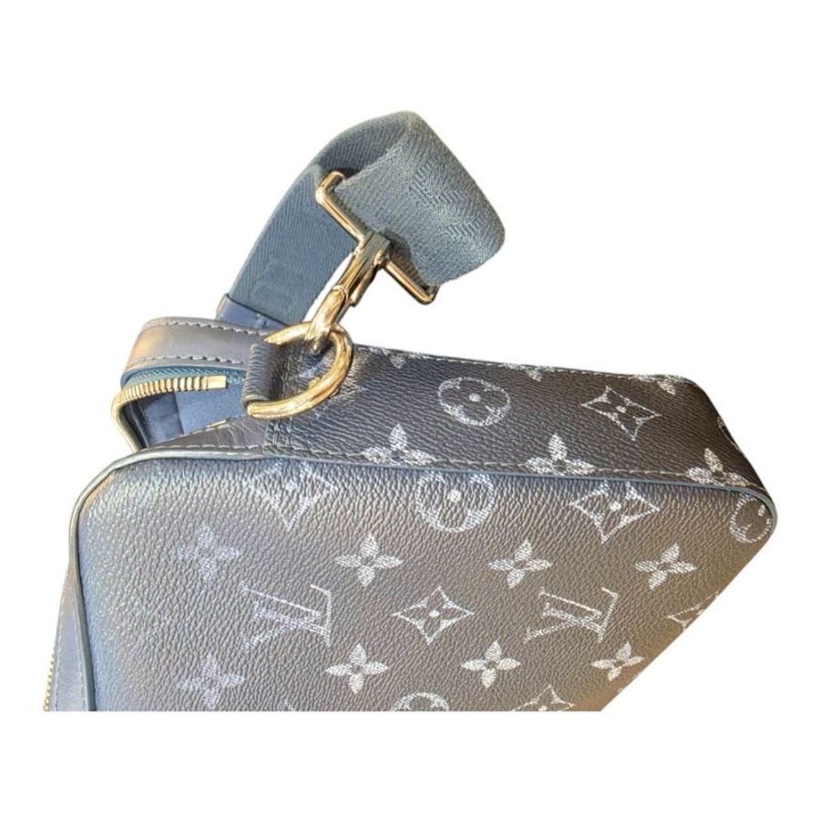 【美收精品】LV TRIO 海軍藍老花經典斜背郵差包 5-708-6