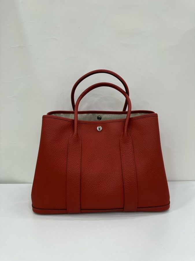 Hermes 愛馬仕 Garden花園包36 石榴紅 T刻-1
