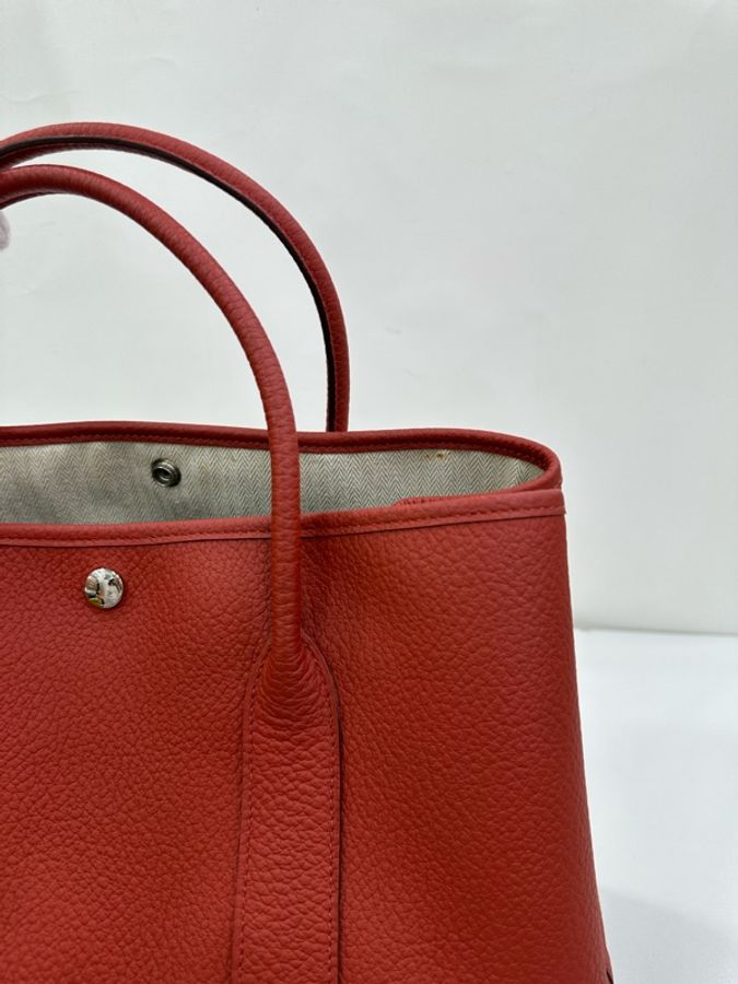 Hermes 愛馬仕 Garden花園包36 石榴紅 T刻-7