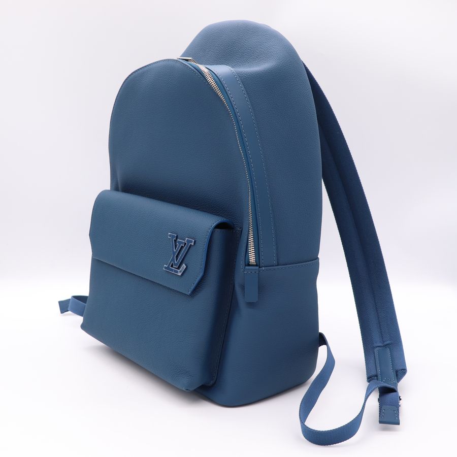 Louis Vuitton 路易威登 LV 藍色 牛皮 後背包-3