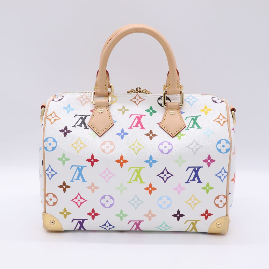 LV x TM 村上隆 Speedy25 白三彩【Louis Vuitton 路易威登】-5