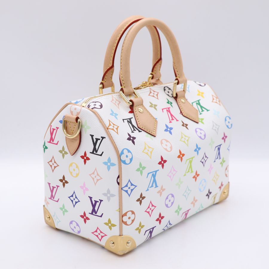 LV x TM 村上隆 Speedy25 白三彩【Louis Vuitton 路易威登】-6
