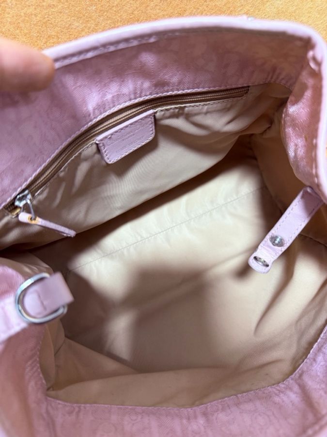 Dior • 經典粉色老花Punk手提包-9