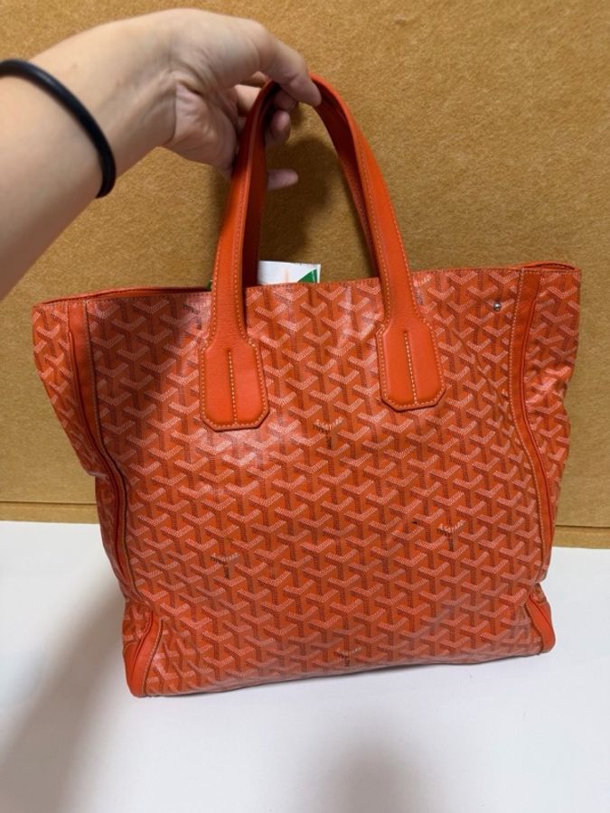 Goyard • 經典橘色老花托特包 2Way 🈶原廠背帶-2
