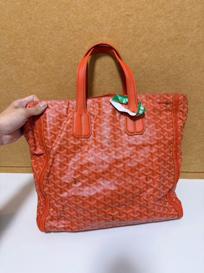 Goyard • 經典橘色老花托特包 2Way 🈶原廠背帶-3