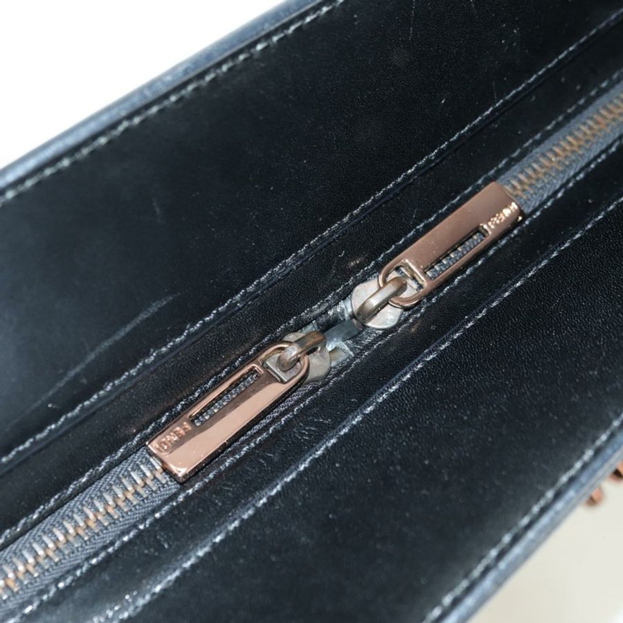 【日本直送】FENDI Zucchino 帆布手提包 棕色 銀色 正品 179058V-8