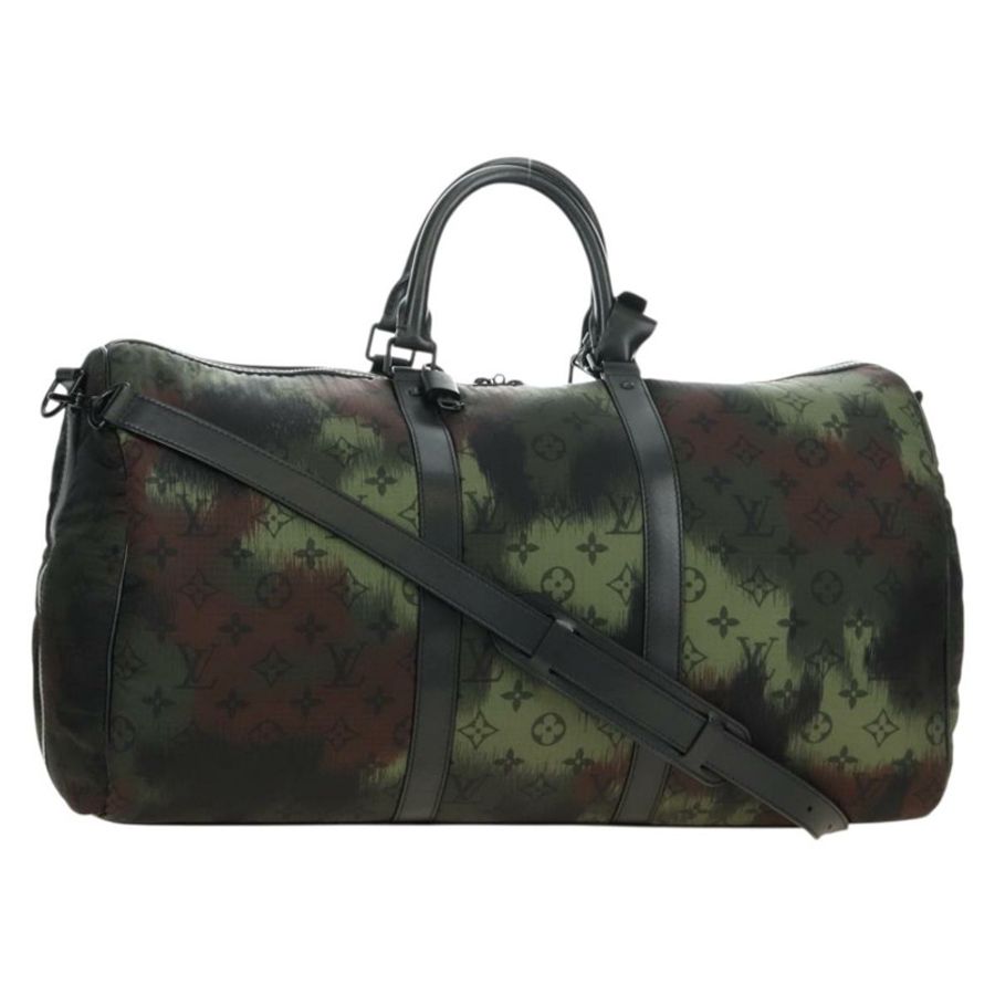 【日本直送】路易威登 Monogram 迷彩 Keepall Bandouliere 50 M56416 LV Auth 185301SM-0