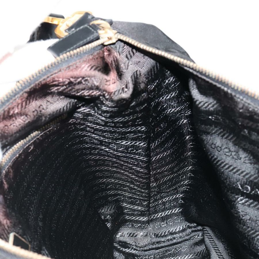 【日本直送】PRADA 黑色金色尼龍單肩包，正品編號 185861V-18